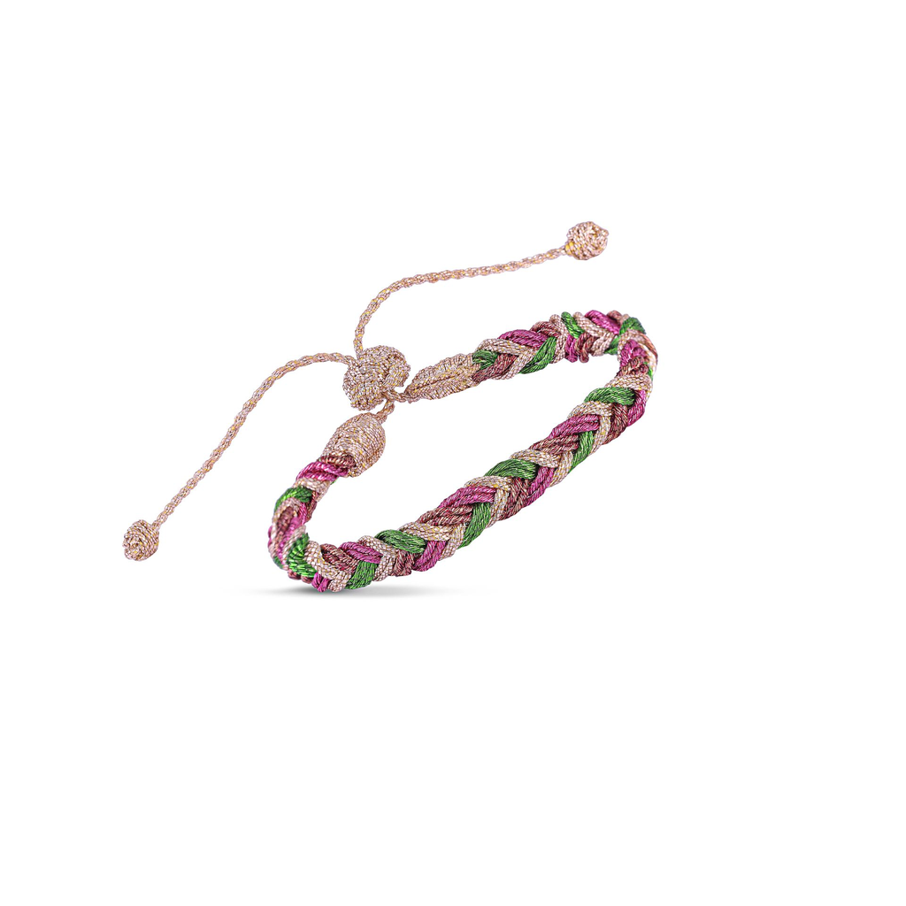 BRACELET PAO TISSE SUR FIL D’OR