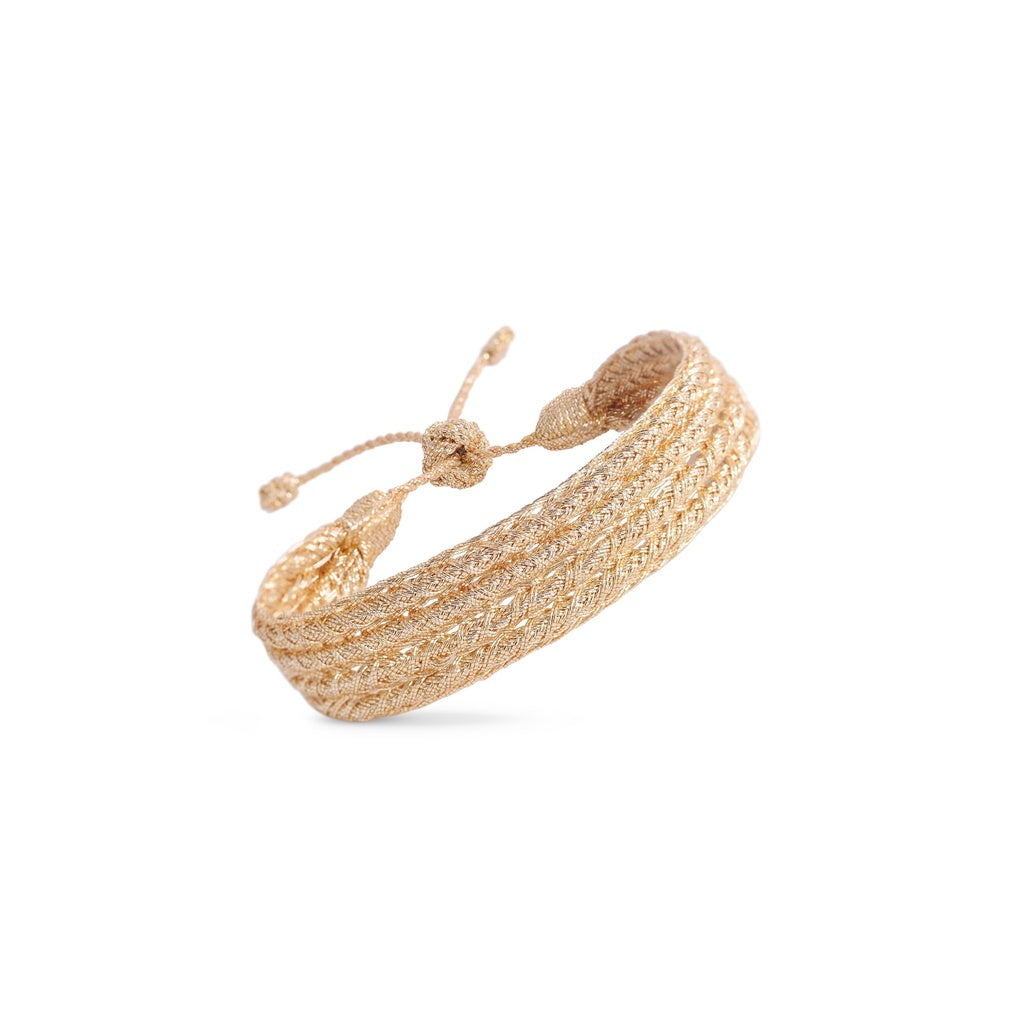 BRACELET ELISA - TISSÉ SUR FIL D’OR