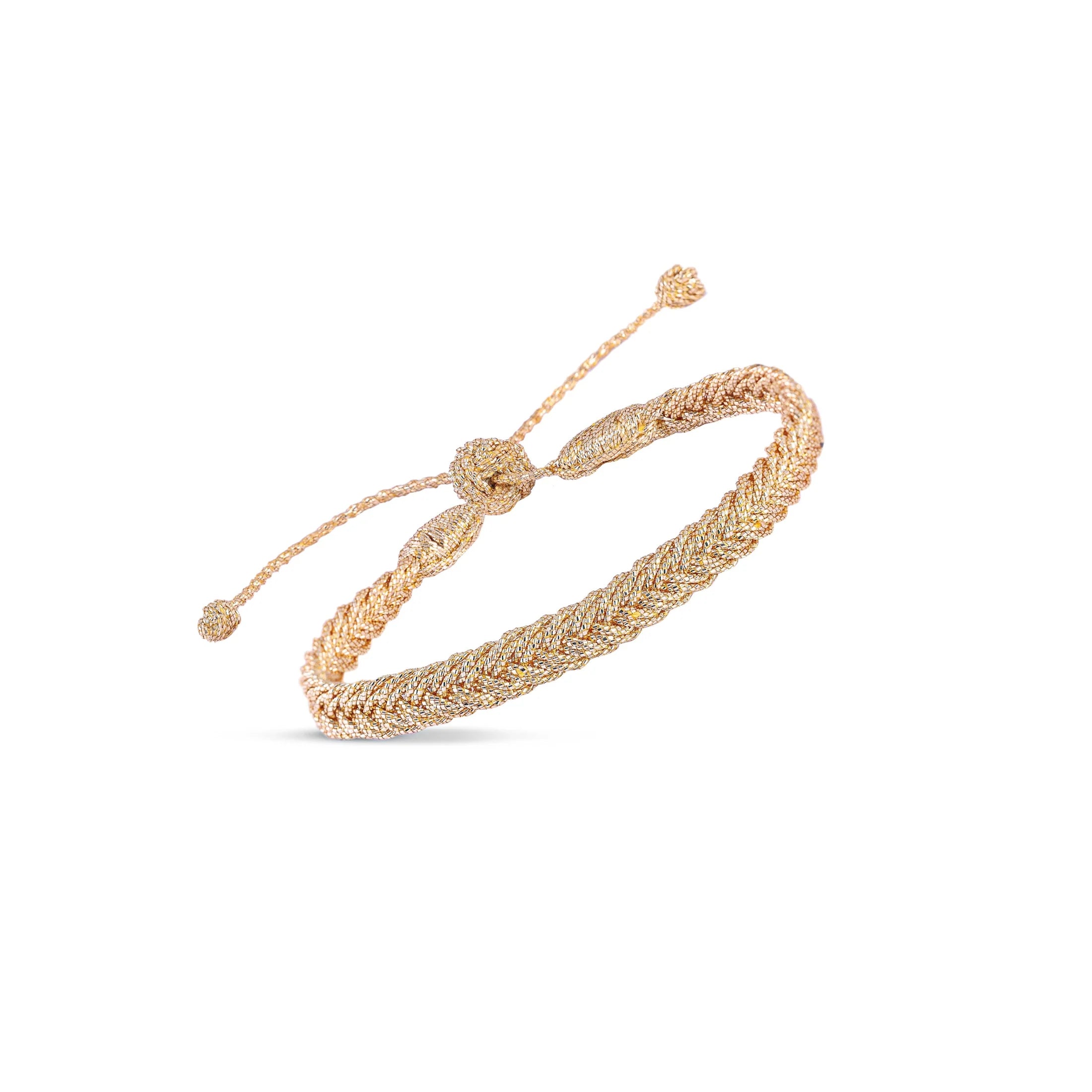 BRACELET SHELDY - TISSÉ SUR FIL D’OR